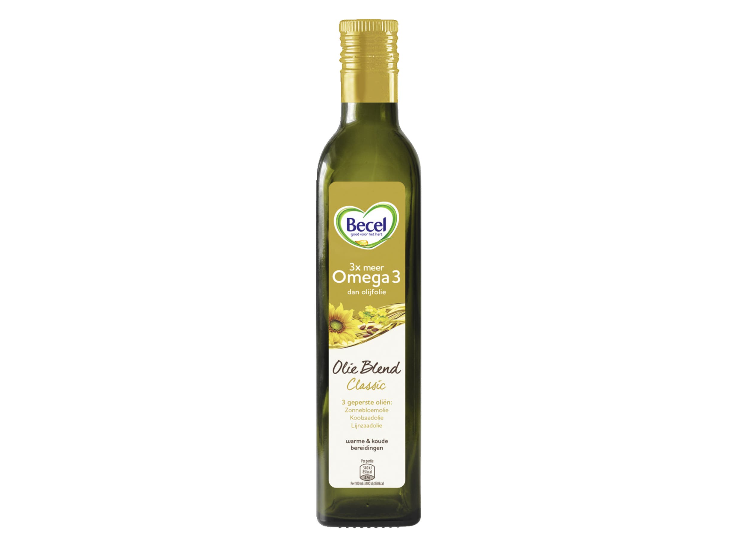 Becel Olie blend met olijfolie vegan met omega 3 500ml
