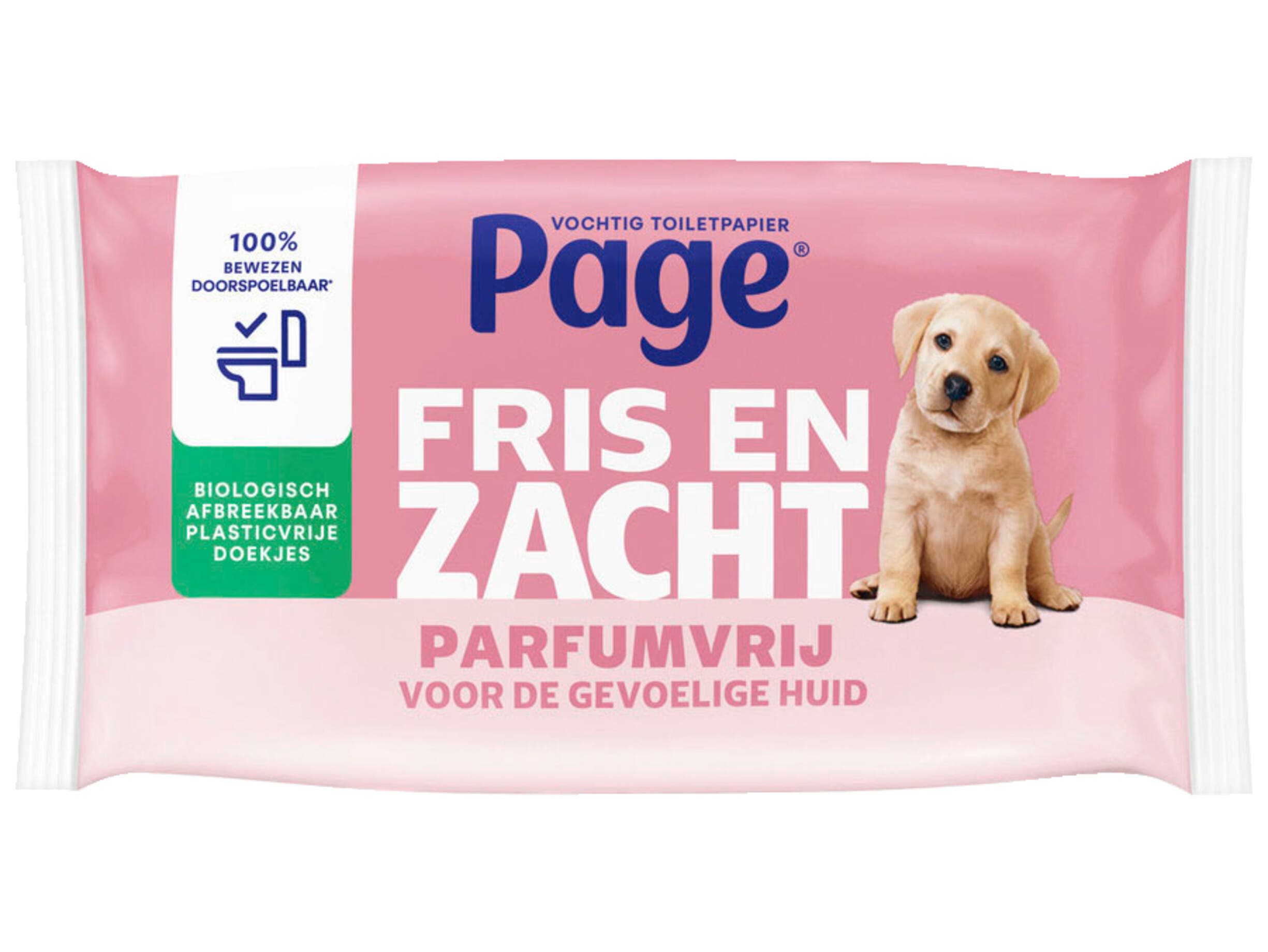 Page vochtig toiletpapier - Sensitive
