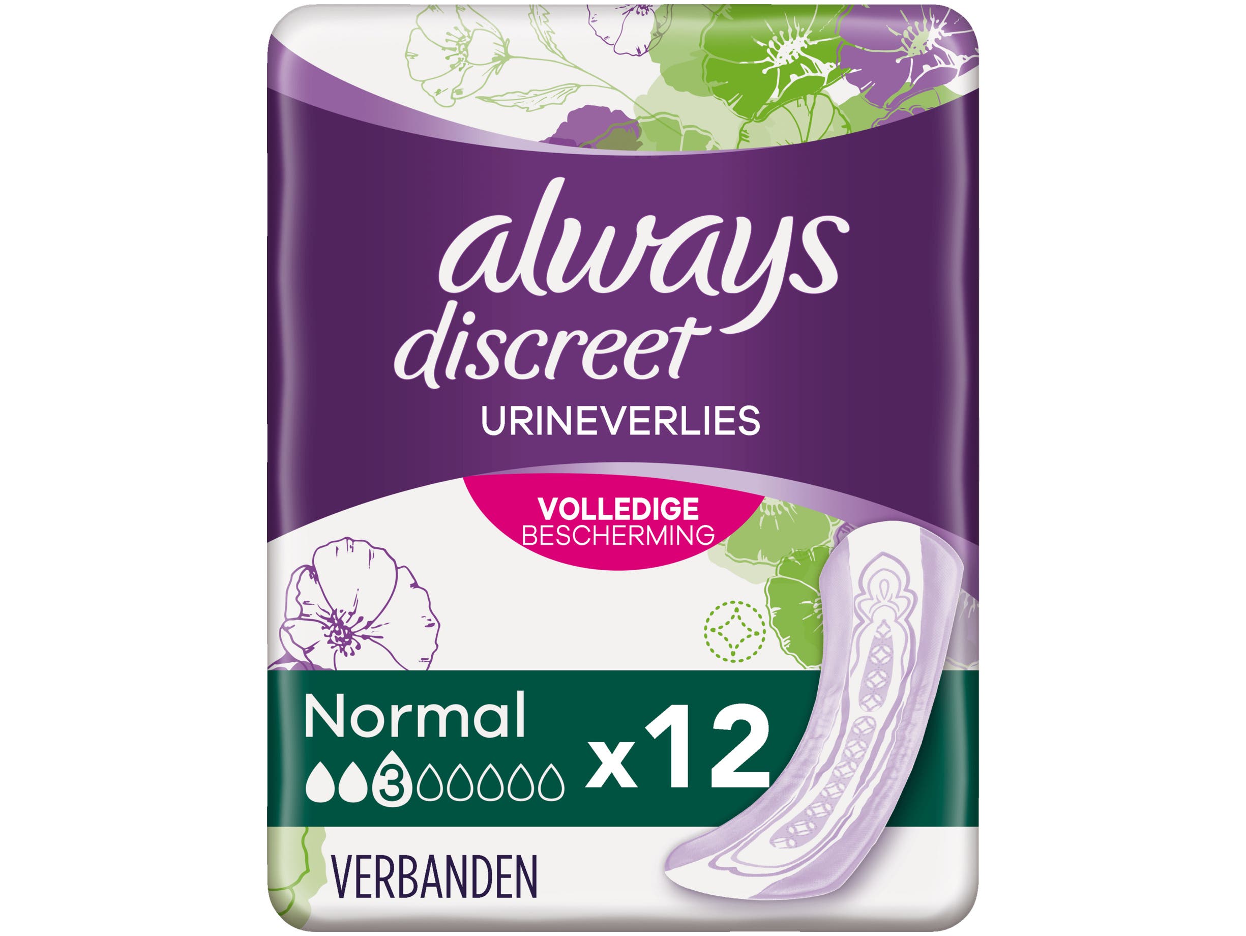 Always Discreet maandverband normal voor urineverlies