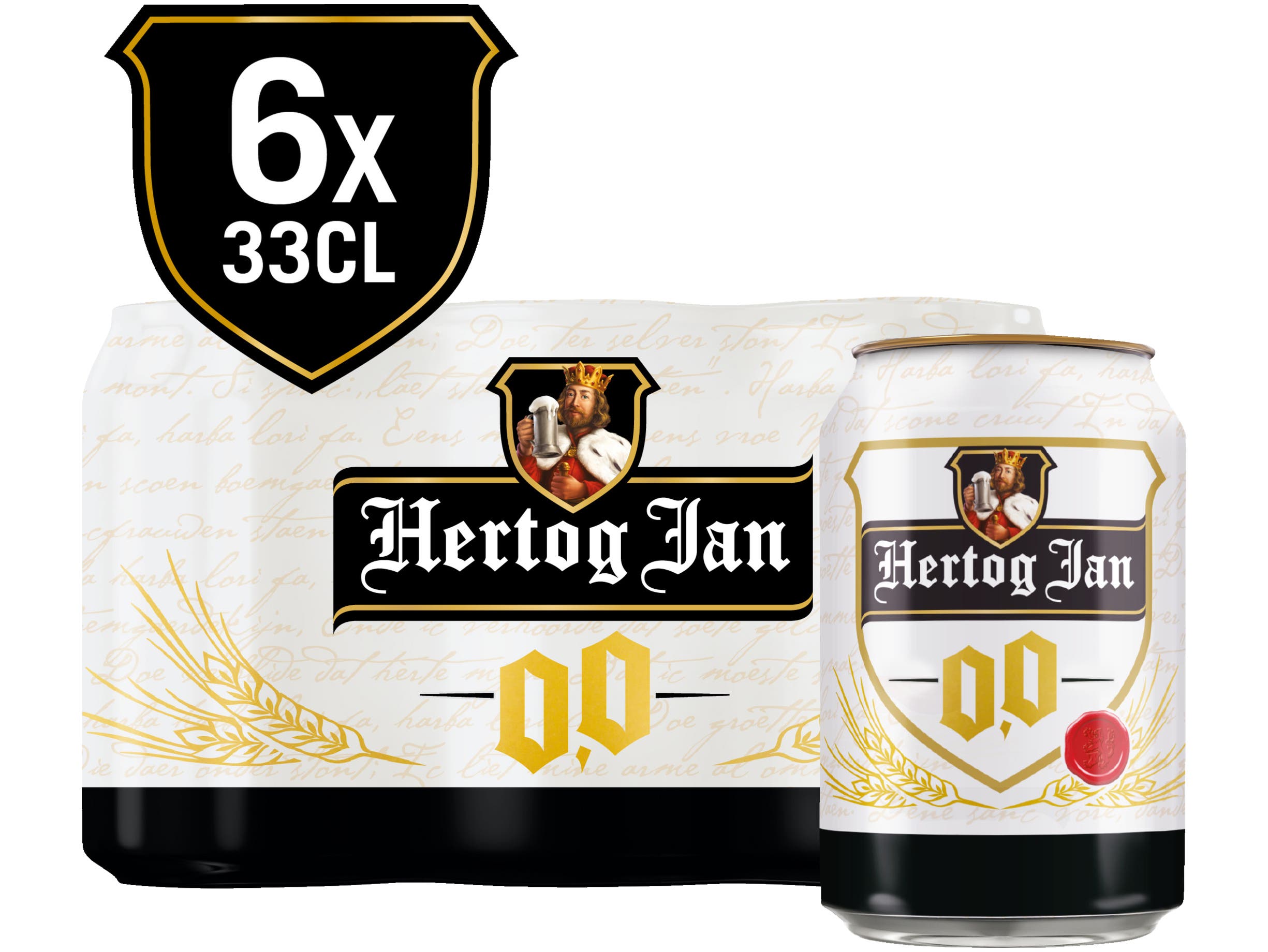 Hertog Jan 0.0% Alcoholvrij bier blik 6-pack
