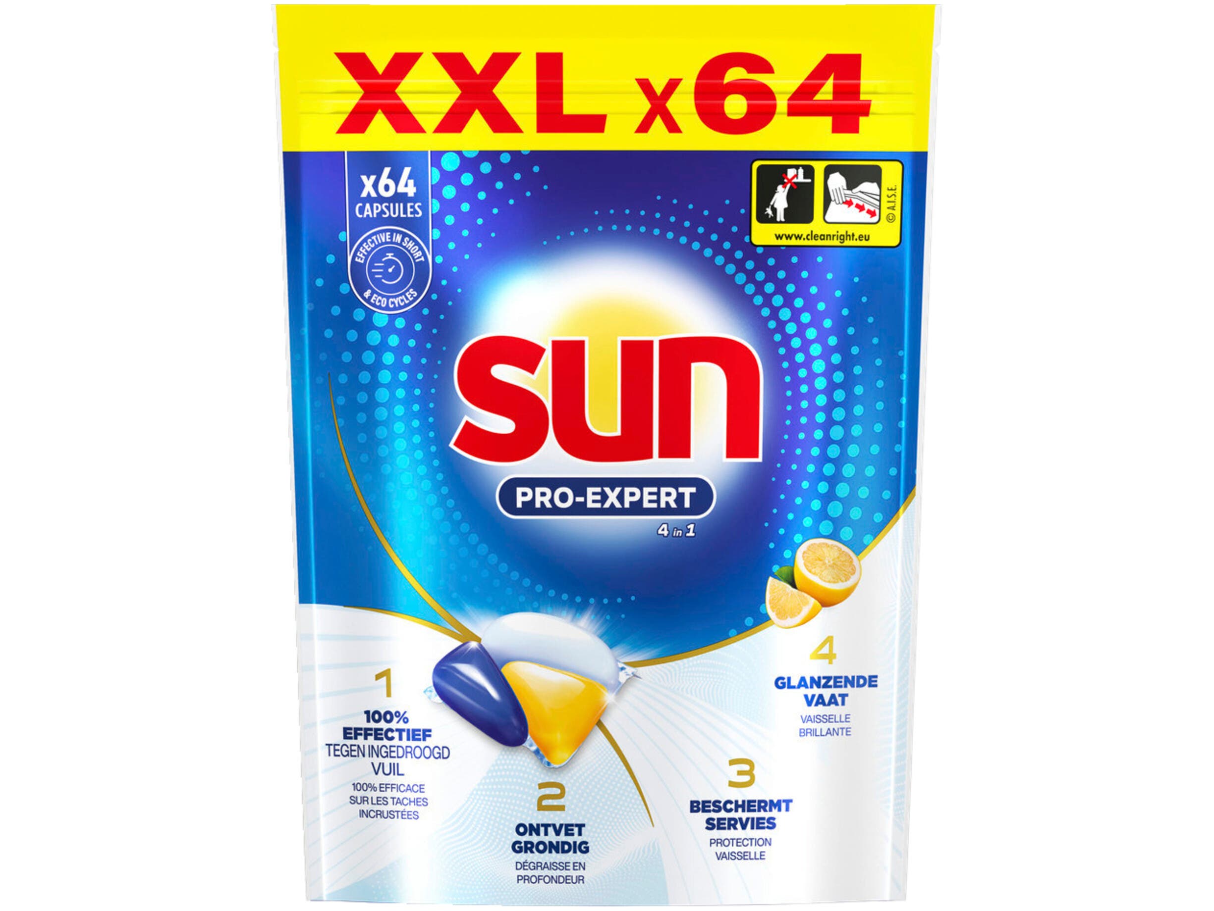 Sun Pro-Expert Lemon Vaatwascapsules